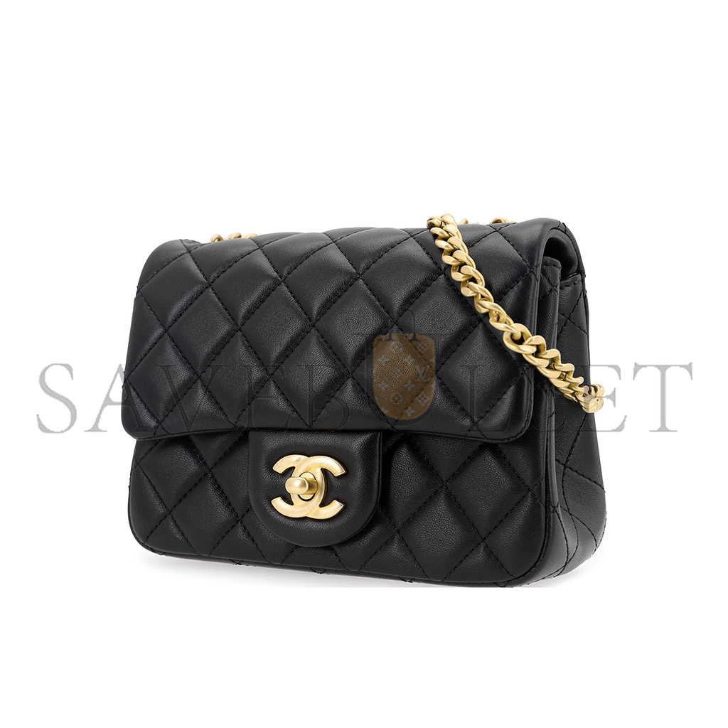Ch*el master camellia adjustable buckle chain flap bag as1786 (18*13*7cm)